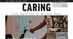 Desktop Screenshot of caringmagazine.org